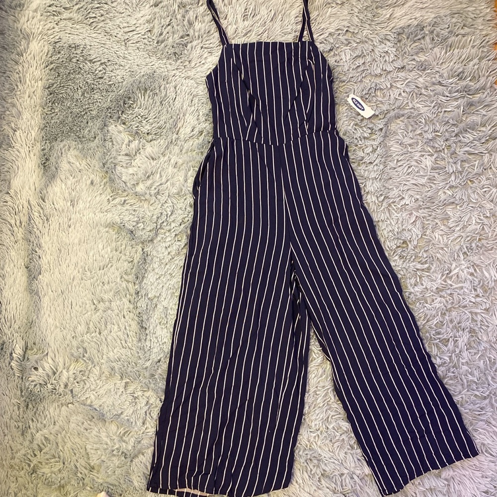 Spaghetti strapped jumpsuit
